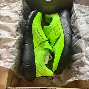 Under Armour Neon Green and Black Sneakers